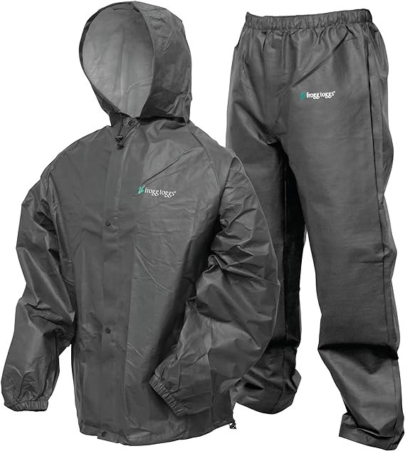 FROGG TOGGS Men's Pro Lite Rain Suit, Waterproof, Breathable, Dependable Wet Weather Protection