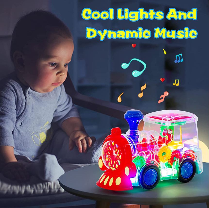 Toy for 1 2 3 Year Old Boy/Girl, Baby Toy 6 to 12 Months Electric Train Toys