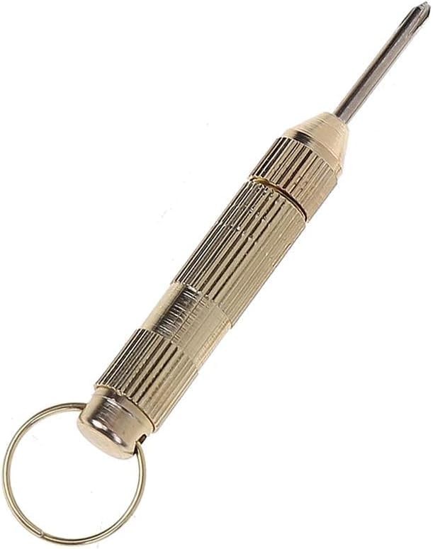 Gold 4 in1 Mini Portable Golden Opener Screwdrivers Ear Pick Ear Cleaner Keychain Kit Fashion Pro